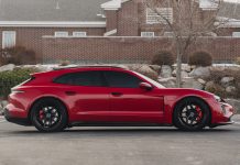 Carmine Red Porsche Taycan GTS Equipped w/ Ultra Light Forged Wheels