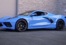 Rapid Blue Corvette C8 with 20/21-Inch VR Forged D01 Wheels