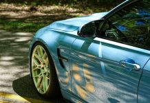 BMW M3 F80 Yas Marina Blue with Brushed D09 VR Forged Wheels