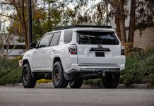 5th Gen Toyota 4Runner White with Bronze D14 VR Forged Wheels